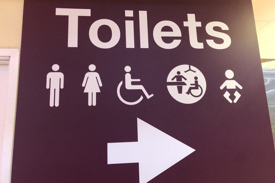Toilet sign
